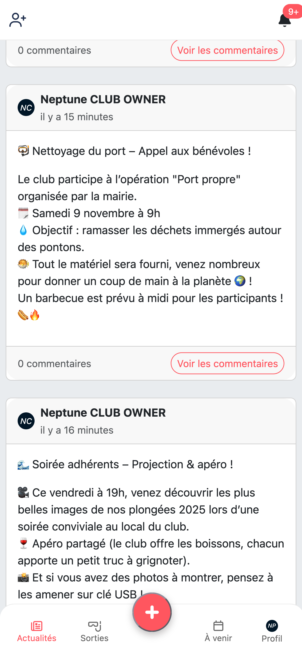 App mobile - Actus
